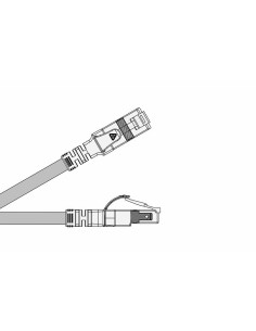 Cordón Cat6 UTP LSZH gris 3 m