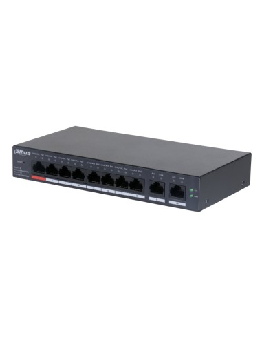 Switch PoE 8 puertos 10/100 + 2RJ45...