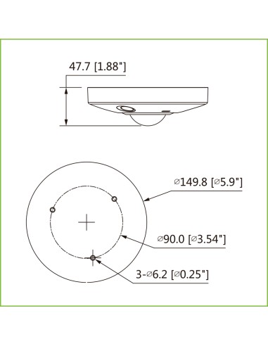 FishEye IP H265 12M 4K DN IR10m...