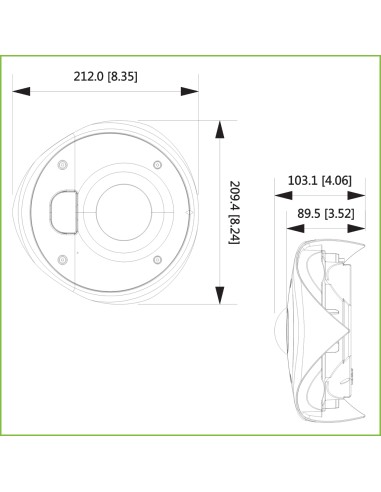Domo CORNER IP H265 AI 4M DN SMART...