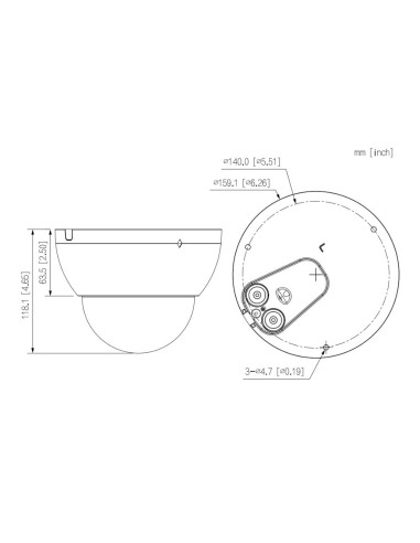 Domo IP H265 4M WDR140dB Deeplight...