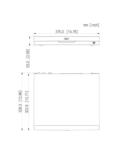NVR 16ch 144Mbps H265 HDMI 16PoE 2HDD...