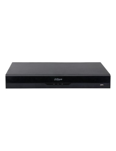 NVR 16ch 144Mbps H265 HDMI 2HDD AI