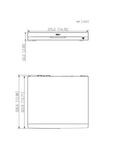 NVR 16ch 384Mbps H265 HDMI 8PoE 2HDD...
