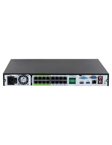 NVR 32ch 384Mbps H265 HDMI 16PoE 2HDD...