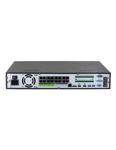 NVR 16ch 384Mbps H265 2xHDMI 16PoE...