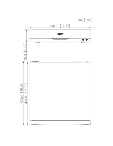 NVR 32ch 384Mbps H265 2xHDMI 16PoE...