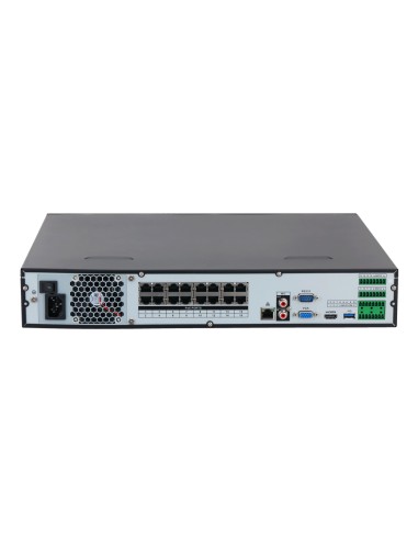 NVR 16ch 256Mbps 4K H265 HDMI 16PoE...