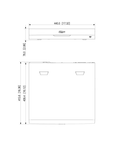 NVR 16ch 256Mbps 4K H265 HDMI 16PoE...