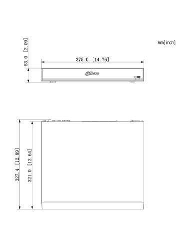 NVR 16ch 320Mbps H265 HDMI 16PoE...
