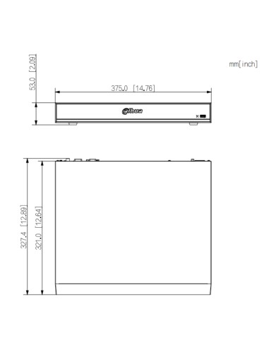 NVR 16ch 320Mbps H265 HDMI 8PoE...