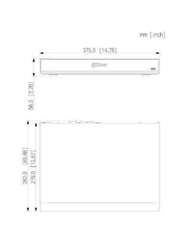 NVR 16ch 512Mbps 4K H265 1xHDMI 2HDD...