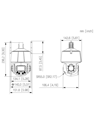 Cí¡mara PTZ IP 2M H265 WDR...