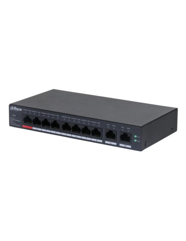 Switch PoE 8 puertos Gigabit + 2RJ45...