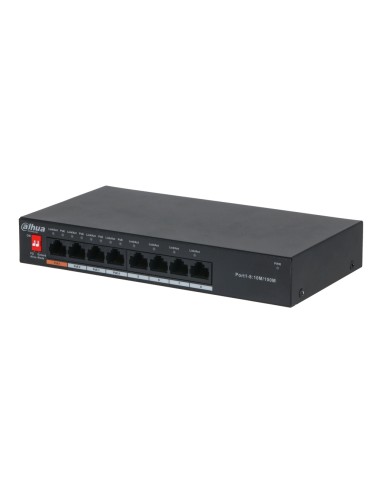 Switch PoE 2.0 8 puertos 10/100 60W...