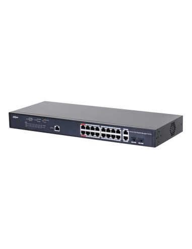 Switch PoE 2.0 16 puertos Gigabit + 2...
