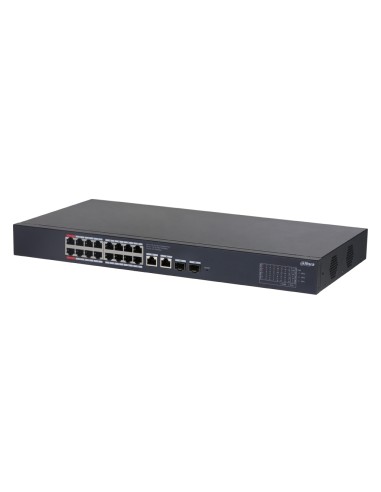 Switch PoE 16 puertos Gigabit + 2...