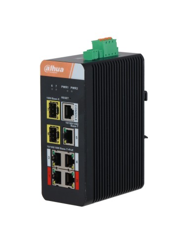 Switch PoE 2.0 Industrial 4 puertos...