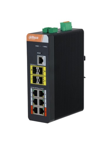 Switch PoE 2.0 Industrial 6 puertos...