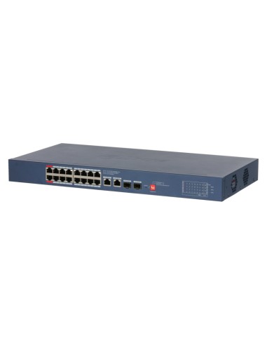Switch PoE 16 puertos Gigabit + 2...